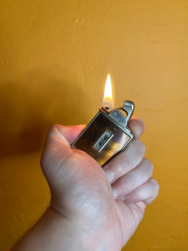 Evans Tortoise Pattern Spitfire Lighter