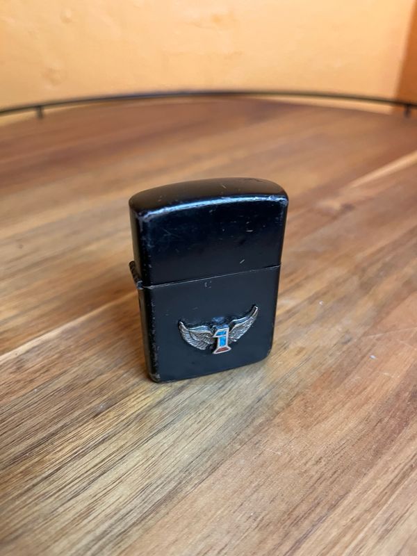 Coral &amp; Turquoise Winged 1 Flip Top Lighter
