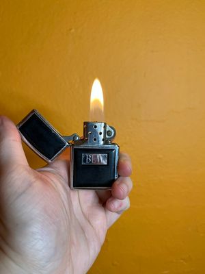 1997 Customized ‘BLW’ Black Pane Zippo Lighter