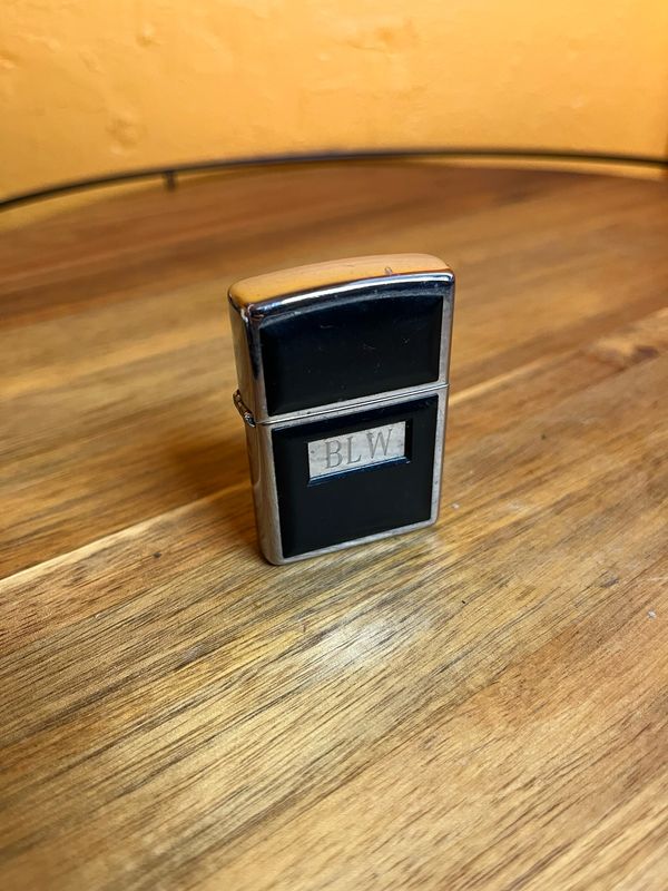 1997 Customized ‘BLW’ Black Pane Zippo Lighter