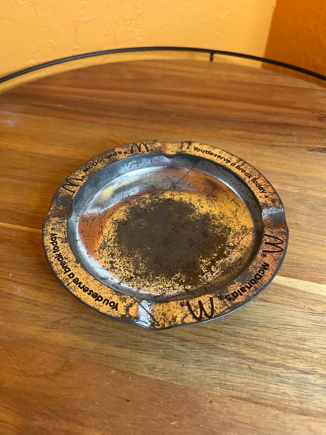 Vintage Metal McDonald’s Ashtray
