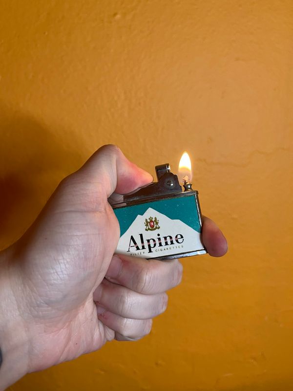 Alpine Cigarettes Flat Lighter