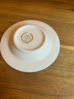 Road Roamers East Liverpool OH 22K Gold Kass China Ashtray