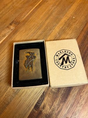 1994 Marlboro Country Store Cowboy Brass Sealed Unstruck Zippo Lighter