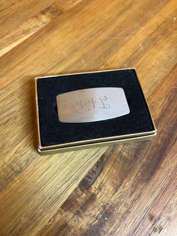 Customized ‘GGL’ Zippo Pocket Knife With Nail File