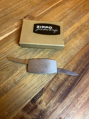 Customized ‘GGL’ Zippo Pocket Knife With Nail File