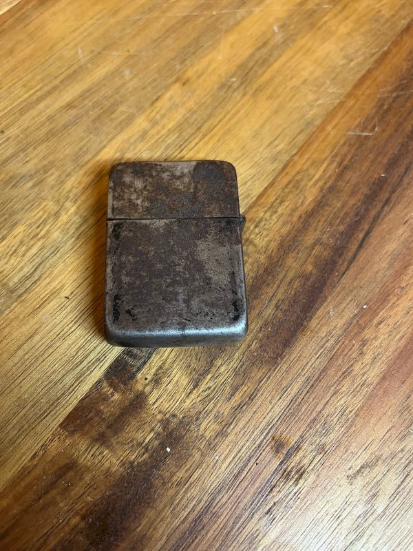 Original World War Era Antique 3 Barrel Zippo Lighter