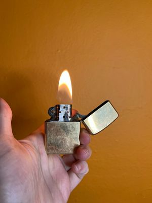 1965 Customized ‘Larry June 15 1964 Love Ella’ 10k Gold Zippo Lighter