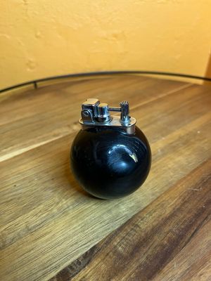 Black Daruma Lancel Paris France Table Lighter