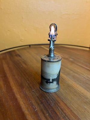Japanese Coastal Photograph Souvenir Press Trigger Table Lighter