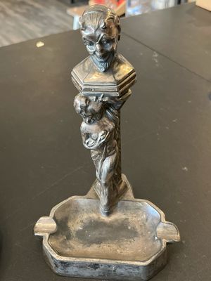 Devil’s Watching Metallic Table Lighter/ Ashtray