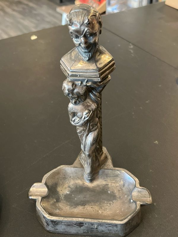 Devil’s Watching Metallic Table Lighter/ Ashtray