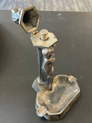 Devil’s Watching Metallic Table Lighter/ Ashtray