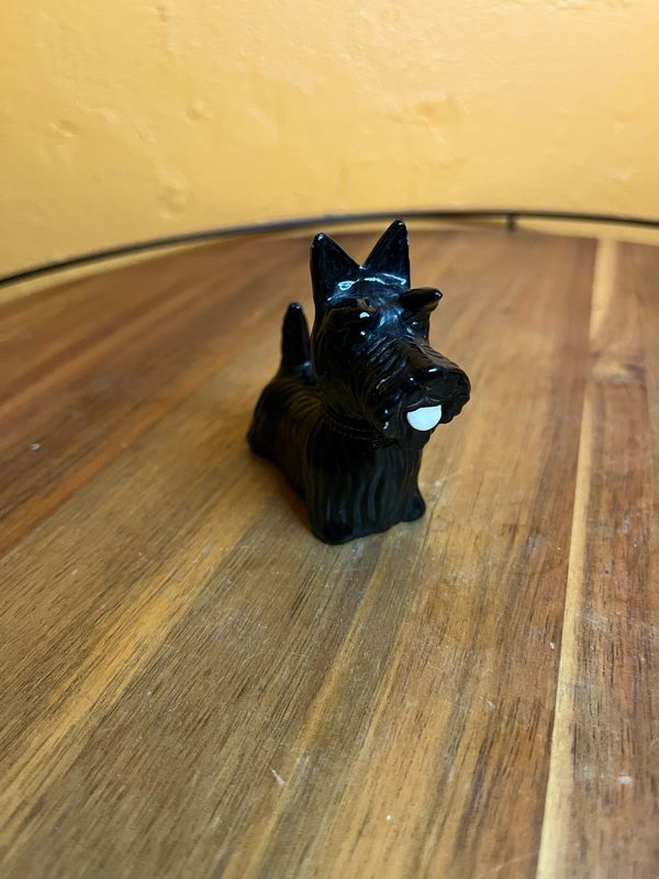 Ceramic Scottie Dog Trinket Box