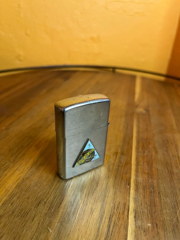 Company B 123rd Ordinance BN AD Fort Worth Texas Old Ironsides Military Flip Top Lighter