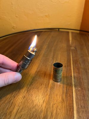 Kem Co Faded Budweiser Bottle Lighter
