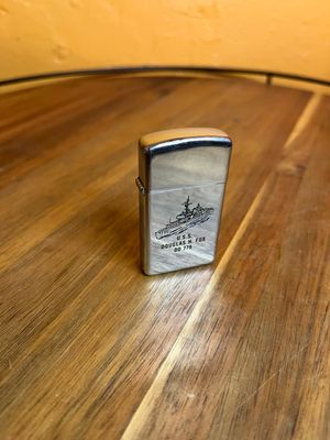 1970 USS Douglas H Fox DD 779 Military Zippo Slim Lighter