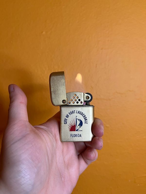 City Of Fort Lauderdale Florida Souvenir Storm Master Flip Top Lighter