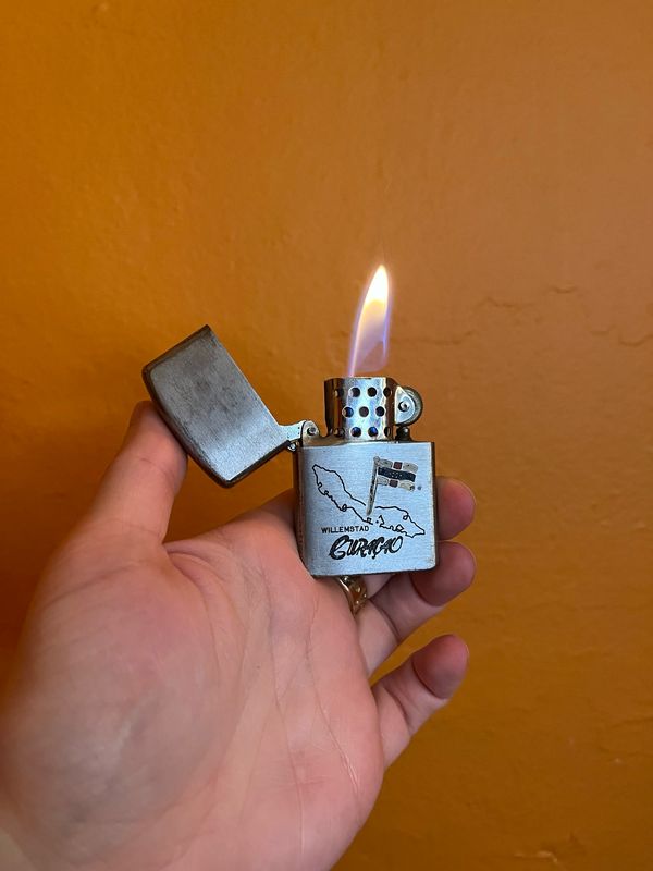 Willemstad Curaçao Souvenir Flip Top Lighter