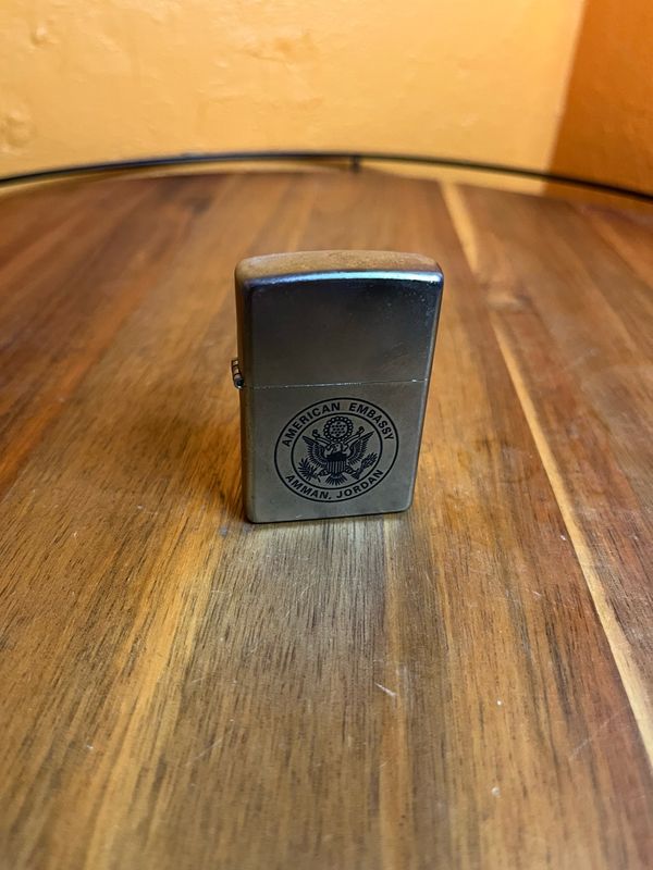2018 American Embassy Amman Jordan Sealed Unstruck Military Zippo Lighter