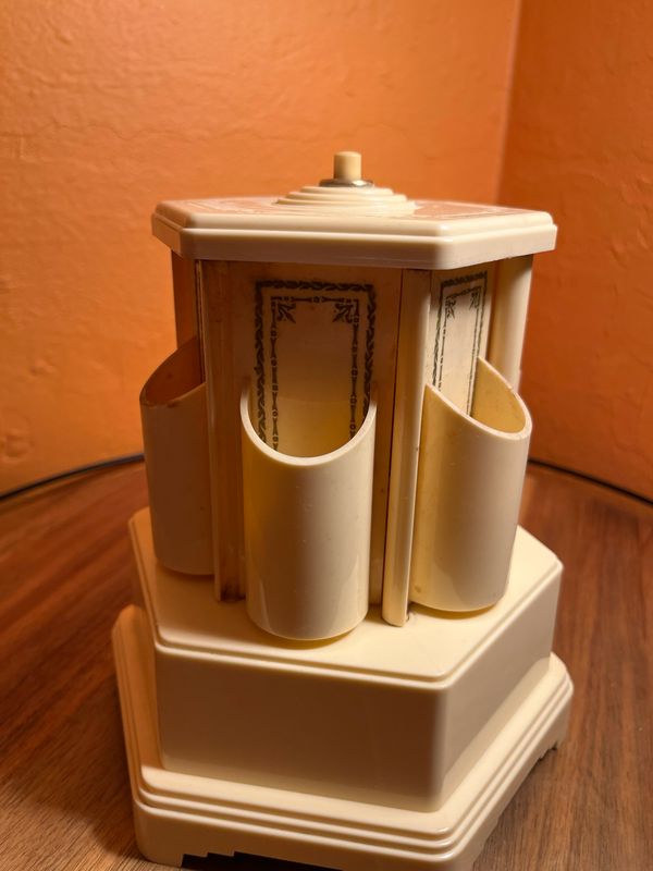 Swiss Harmony Inc Roundelay Chicago IL La-Jota Musical Cigarette Dispenser