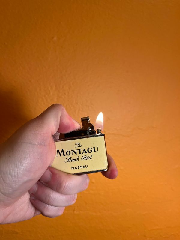 The Montagu Beach Hotel Nassau Bahamas Souvenir Flat Lighter