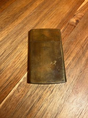 Chas T Kennedy Brass No9 Customized ‘PWA’ Slim Cigarette Case