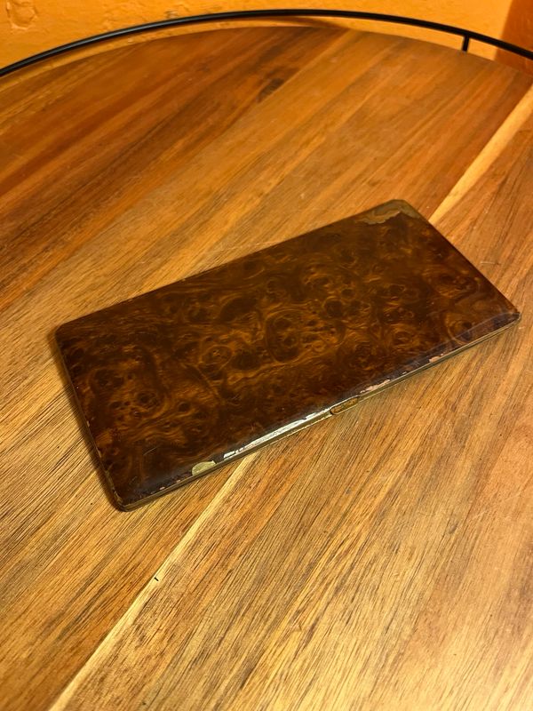 Imitation Tortoiseshell Long Cigarette Case