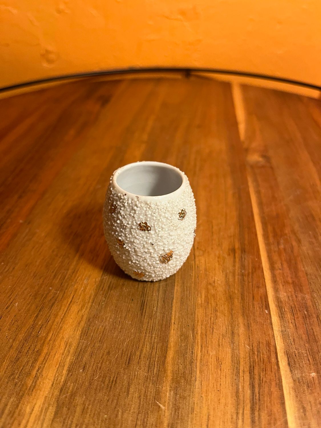 Gold Polka Dots Textured Match Holder