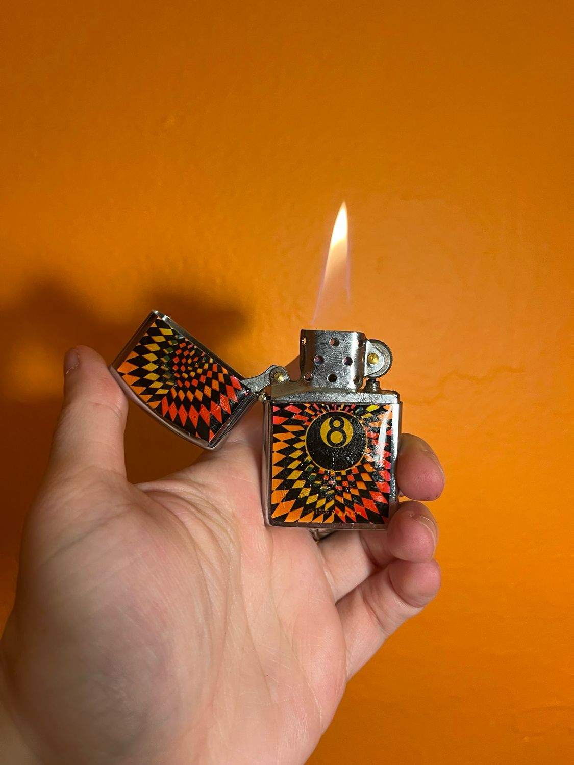 1996 AADLP Trippy 8 Ball Flip Top Lighter