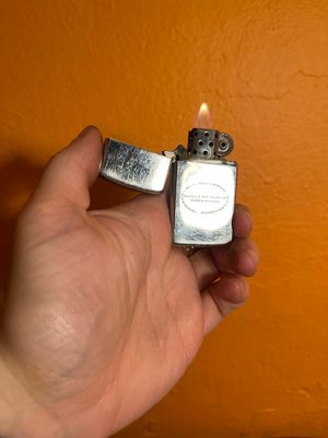 1960 Olin Mathieson Chemical Co Nuclear Fuels Zippo Slim Lighter
