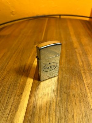 1960 Olin Mathieson Chemical Co Nuclear Fuels Zippo Slim Lighter