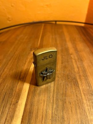 1990 Customized ‘JLO’ Marlboro Steer Head Brass Zippo Slim Lighter