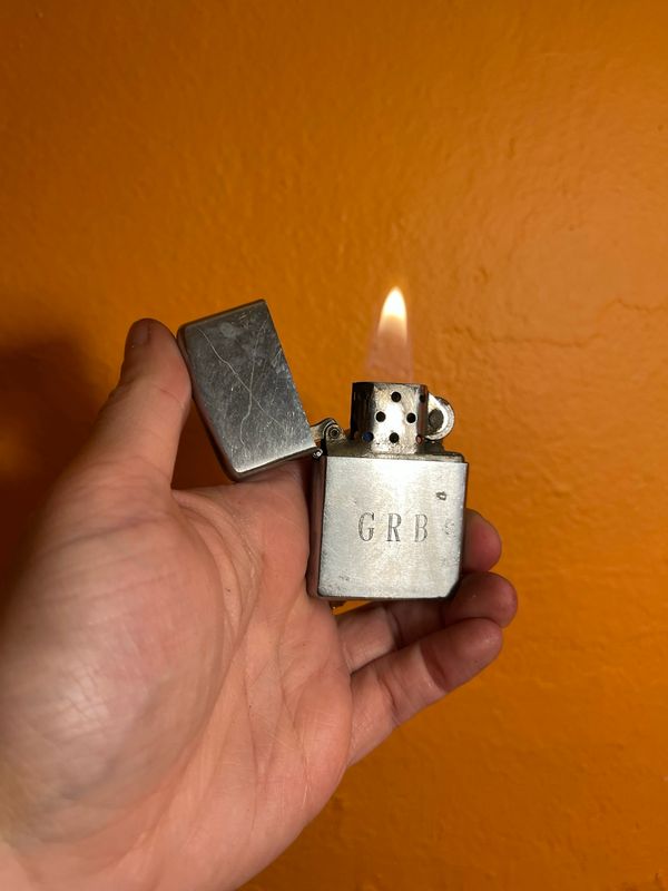 1967 Customized ‘GRB MMS AGE’ Zippo Lighter