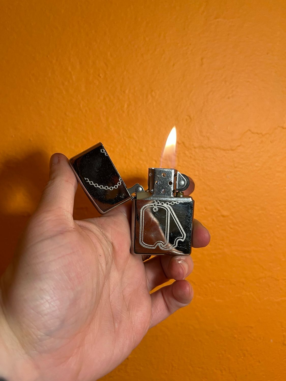 2012 Military Dog Tags Mirrored Zippo Lighter