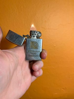 1974 Pittsburgh Tube Company Zippo Slim Lighter
