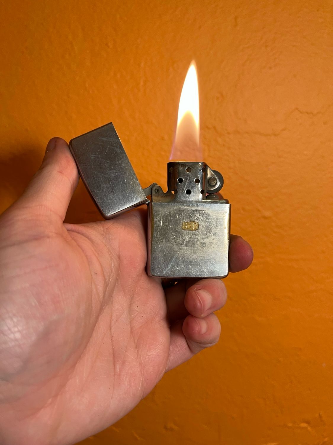 1966 Customized ‘BOB’ Tiny Text Zippo Lighter