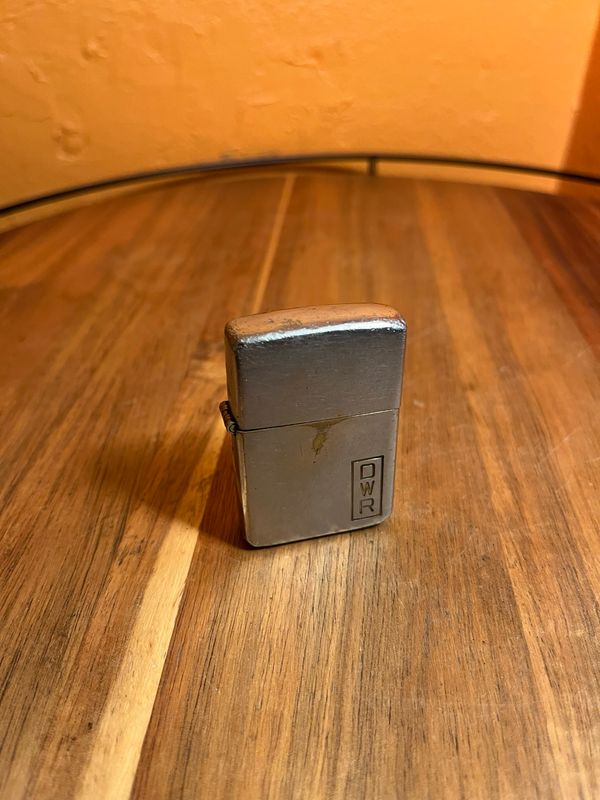 Pre-1950 Customized ‘DWR’ Zippo Lighter