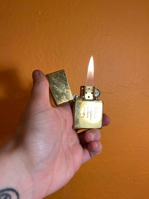 1998 Customized ‘JHF’ Golden Zippo Lighter