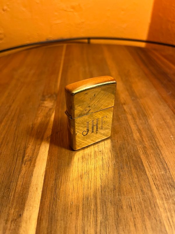 1998 Customized ‘JHF’ Golden Zippo Lighter