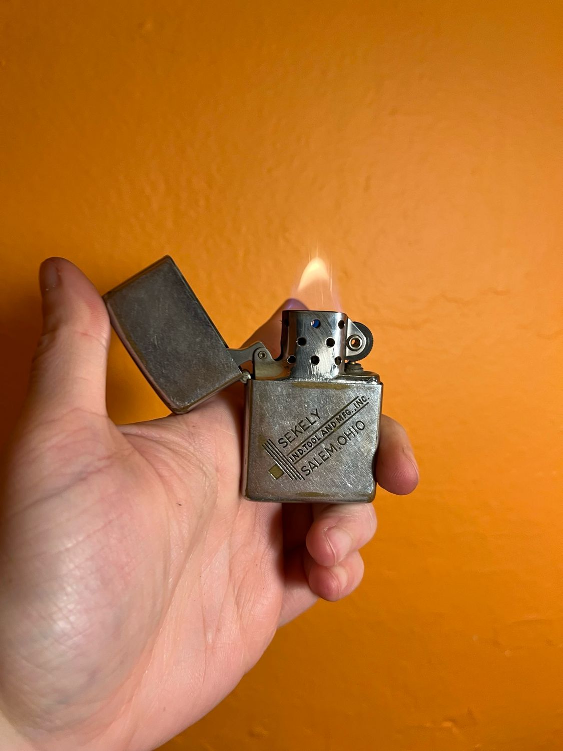 1960 Sekely Ind Tool &amp; Manufacturing Inc Salem OH Zippo Lighter
