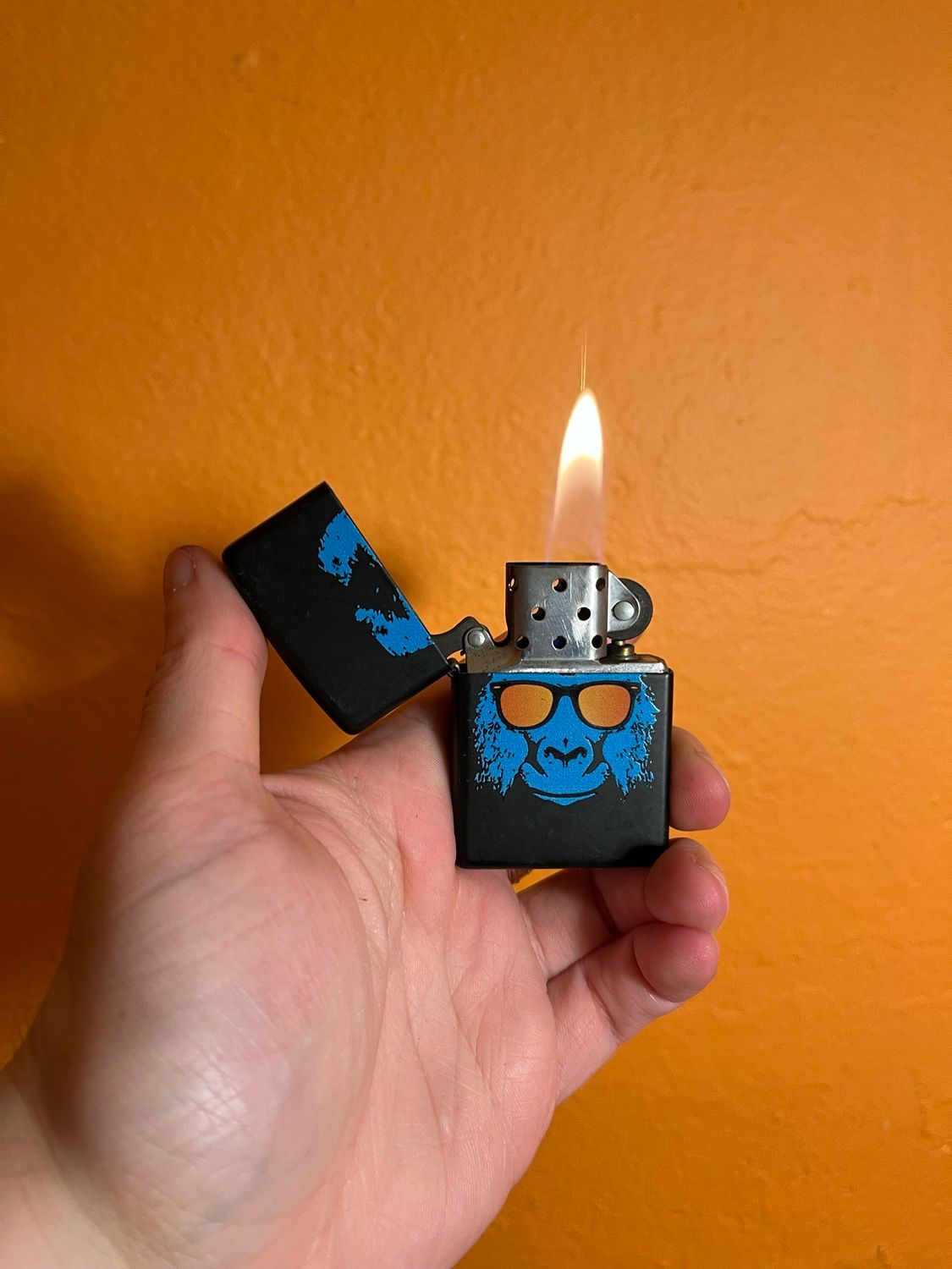 2014 Cool Blue Ape Zippo Lighter
