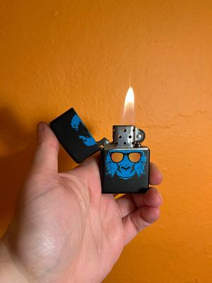 2014 Cool Blue Ape Zippo Lighter