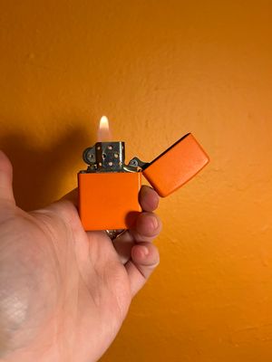 2015 Matte Orange Zippo Lighter