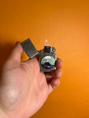 USS Shasta Fire Power From The Sea Military Flip Top Lighter