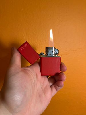 2015 Matte Red Zippo Lighter