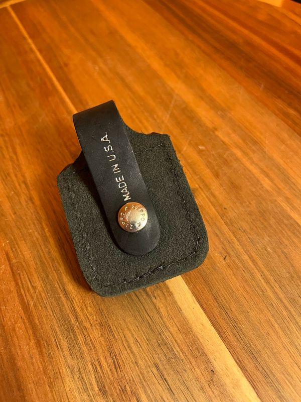 Leather Zippo Lighter Belt Holster Case