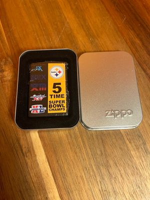 2006 Steelers 5 Times Champs Sealed Unstruck Zippo Lighter