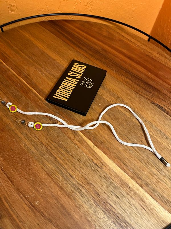 1990 Virginia Slims Little Black Book Eyeglass Cord Set