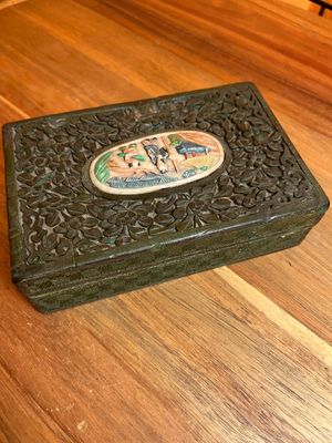 Carved Wooden Chinese Box